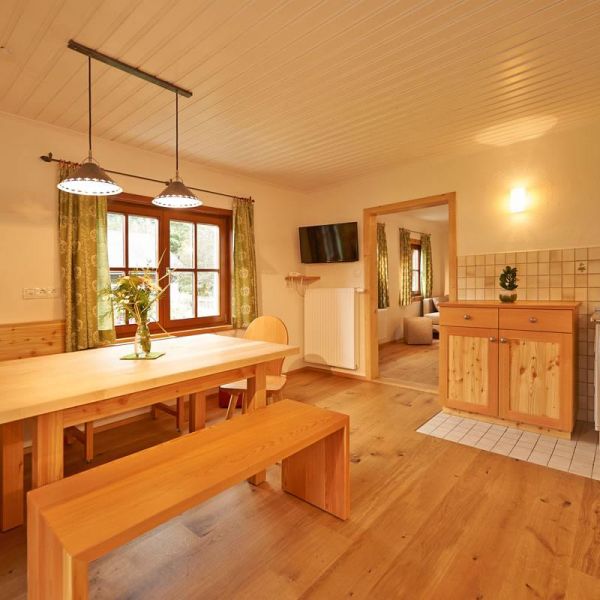 Appartement "Gelassenheit" für 2 bis 7 Personen - Wohnküche mit Wintergarten